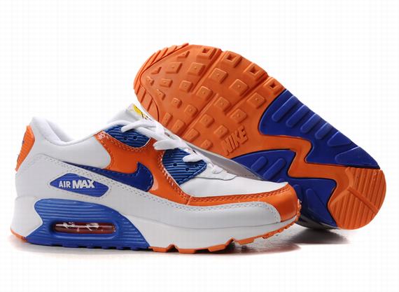 Nike Air Max Shoes Womens Blue/White/Orange Online
